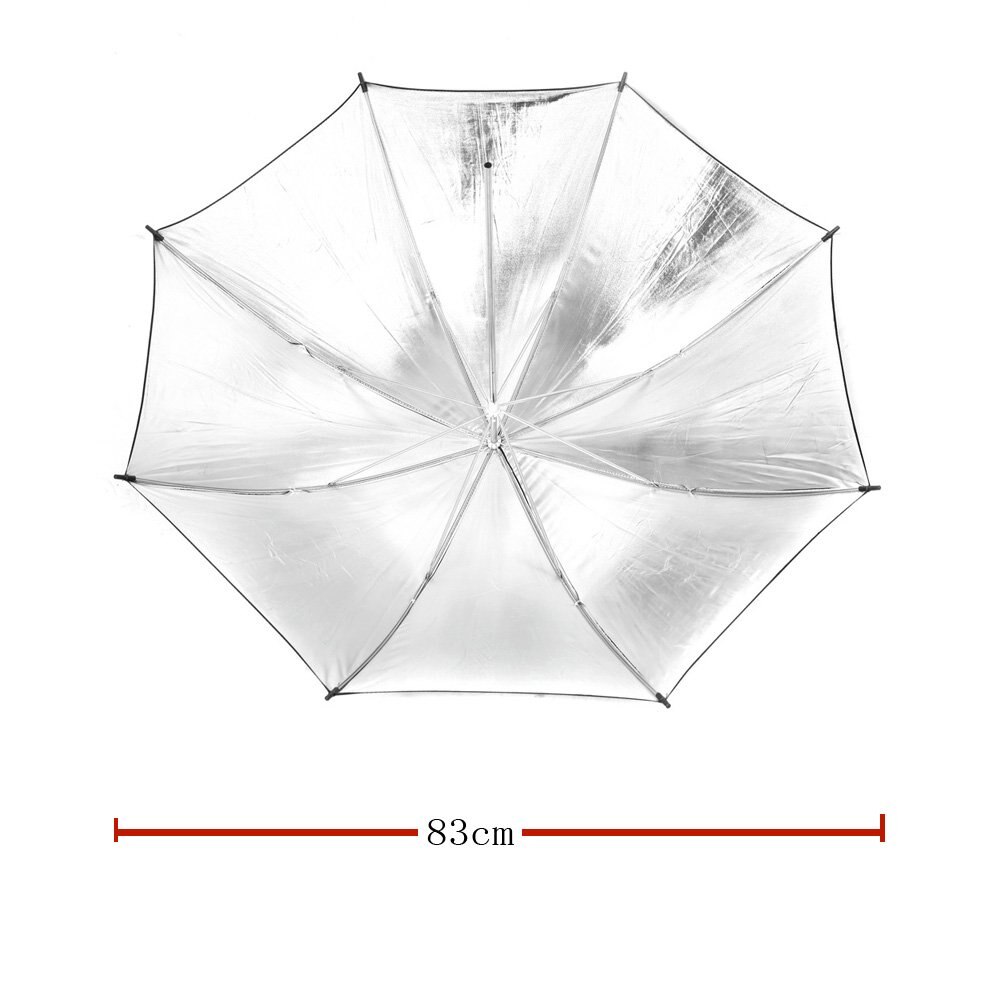 83Cm 33in Studio Foto Strobe Flash Light Reflector Black Paraplu