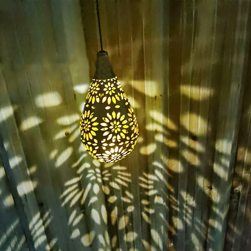 Solar Lanterns Outdoor Solar Lantern Light Durable Water Shape IP65 Water-resistant Eco-friendly Outdoor Garden Decking