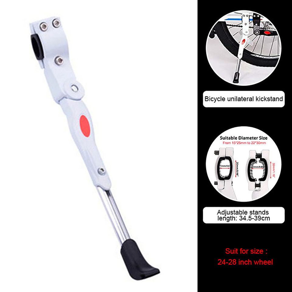 2 Legs Stand Center Mount Double Leg Parking Rack Bike Kickstand Adjust Height fits most 24" 26" 28" Bicycle: E