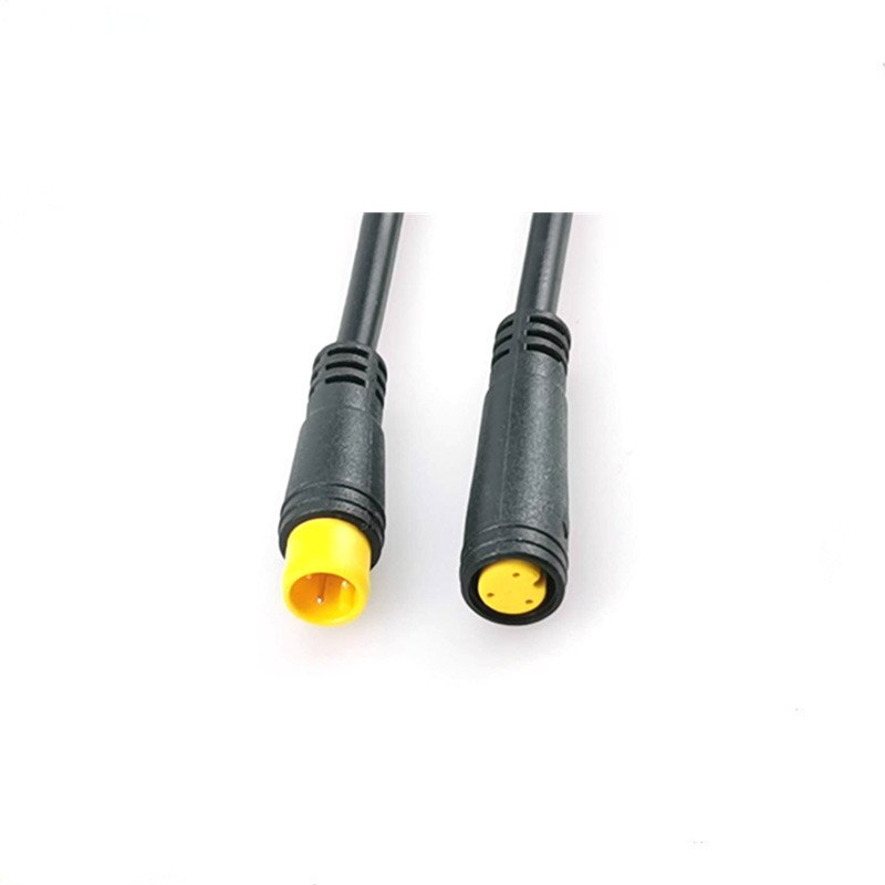 M8 Elektrische Fiets Waterdichte Butt Plug Connector Scooter Remkabel Pluger Signaal Sluit Afgesneden Power Sensor 2/3/4/5/6pin: 3-pin 20cm