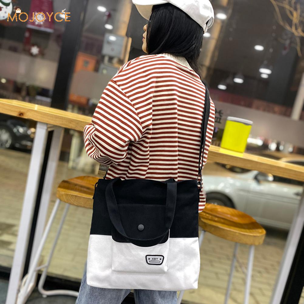 Multifunctionele schoudertas van canvas voor dames, grote capaciteit, damestas voor school en student, in populaire kleuren