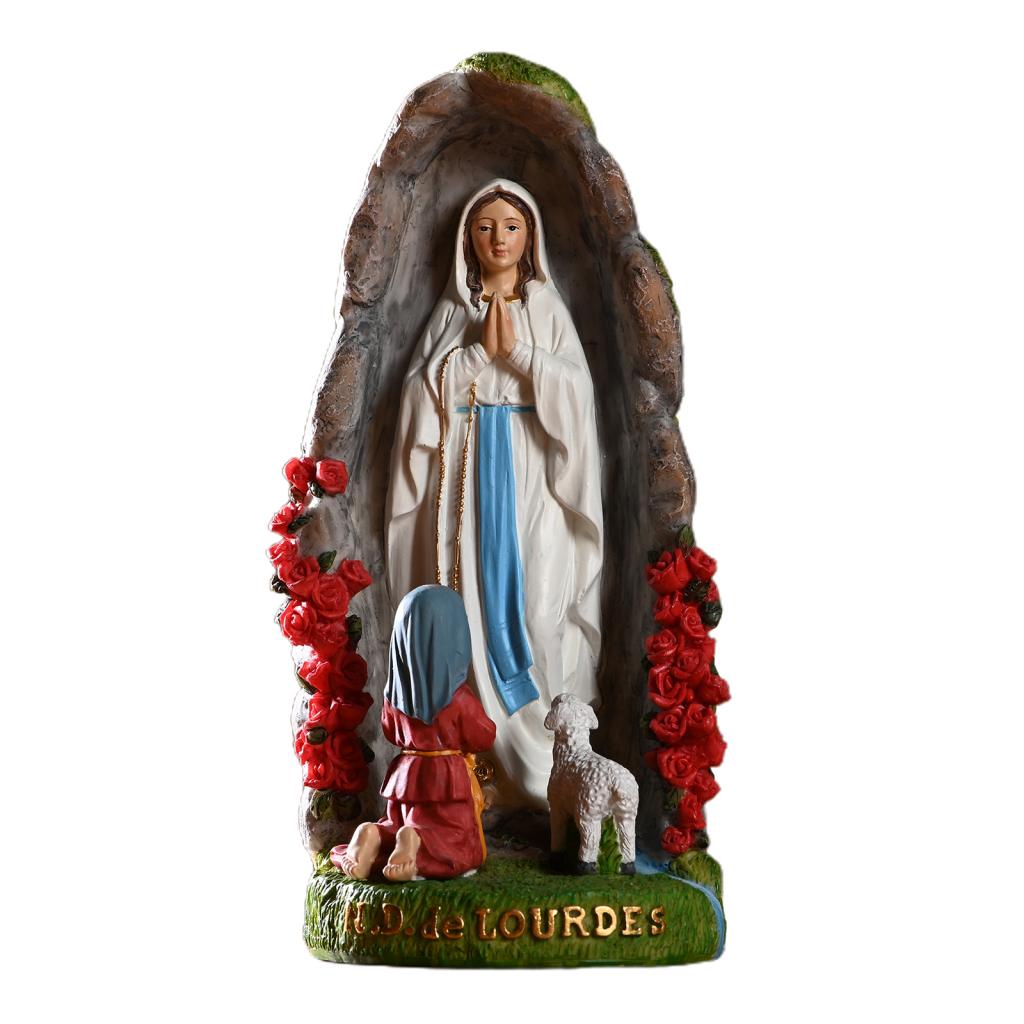 8 "Gezegend Saint Virgin Mary Standbeeld Sculptuur Christian Jezus Christus Figuur Huwelijkscadeau Kerst Thuis Decors Ornamenten