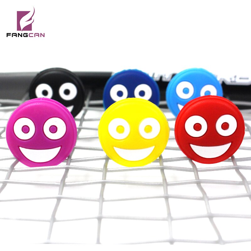 FANGCAN 6PC Double-faced Tennis Racket Vibration Absorber Silicone Squash Tennis Racquet Vibration Dampeners