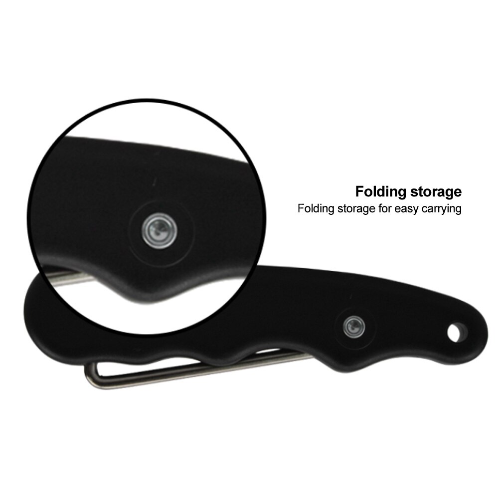 Puller For Figure Roller Black Sports Folding Skate Lace Tightener Practical Portable Handle Ice Hockey Ergonomic Durable