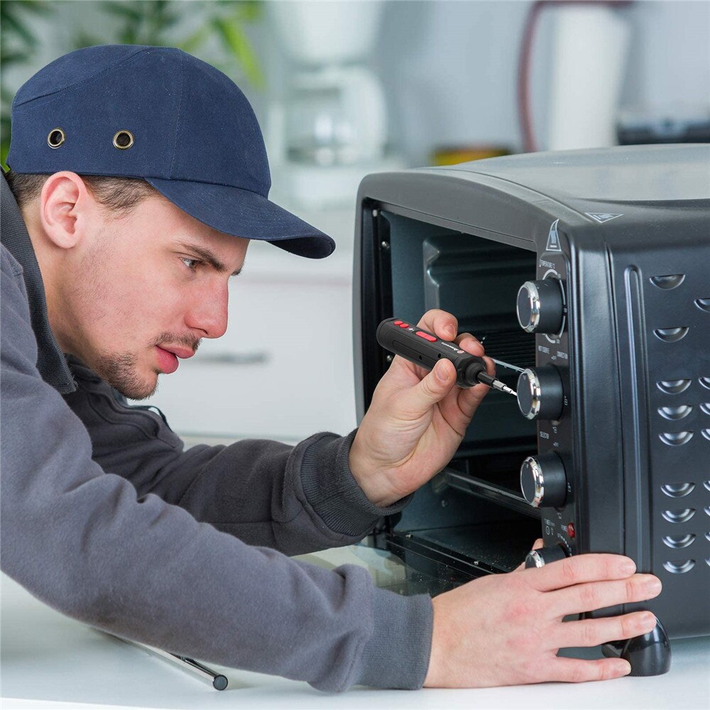 Electric Screwdrivers 19 In 1 Precision Cordless Rechargeable Screwdriver Drill Set with Dual LED Light Power Tools for Repair