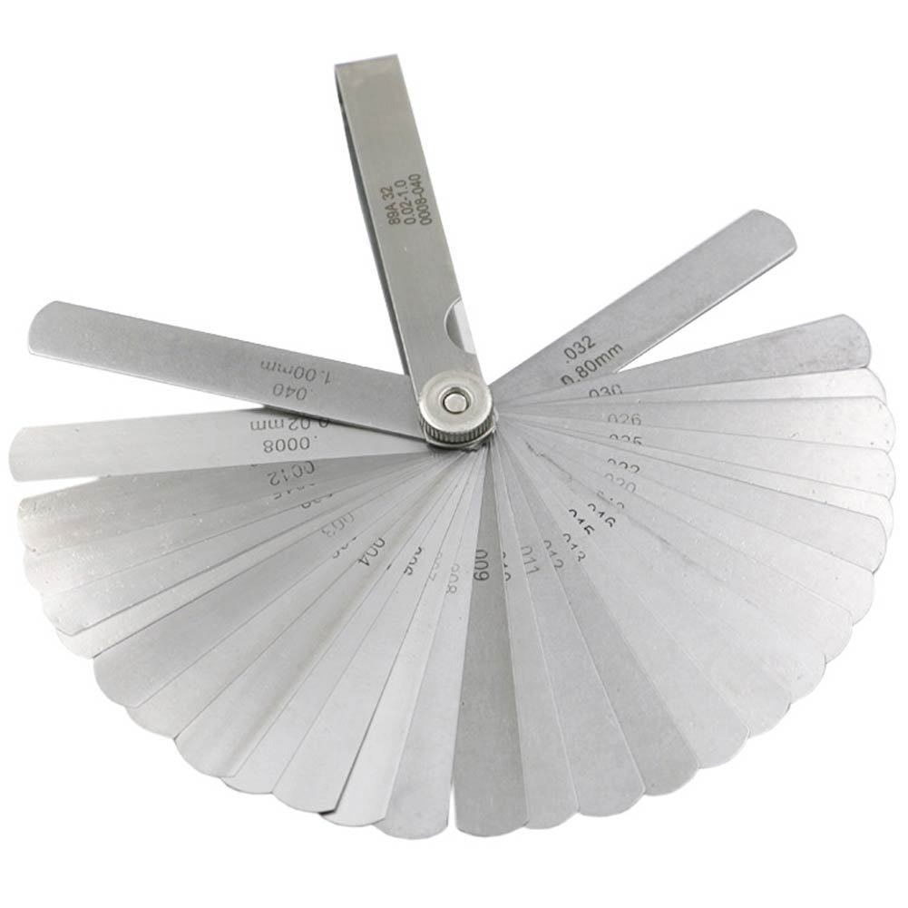 32 unids/set 0,02-1,0 MM Blade Master Feeler Gauge de acero inoxidable herramienta de medición de MAL999