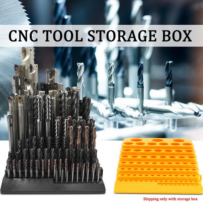 Storage Multifunction 85 Holes Tool Box Reamer Milling Cutter Plastic Desktop Drill Bit Portable Accessories Thickened Rack
