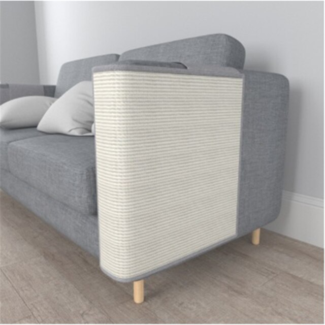 Rascador para gatos con almohadilla Sisal, Protector de muebles para sofá, garra de gato, entrenamiento, rascador de gatos, almohadilla de pata con uña Invisible: Style2 Gray Left