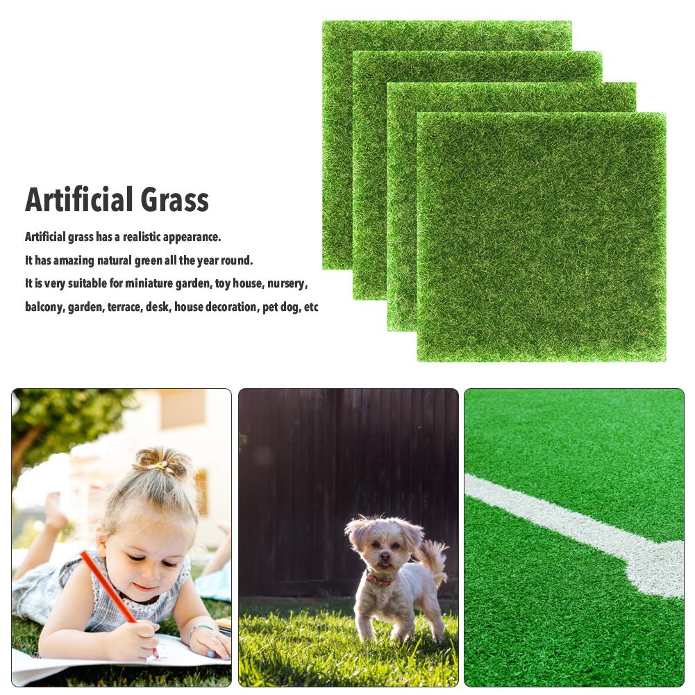 Kunstig mos græsplæne græsplæne væg grønne planter gør det selv kunstgræsbræt bryllup mini have mikro landskab indretning tilbehør