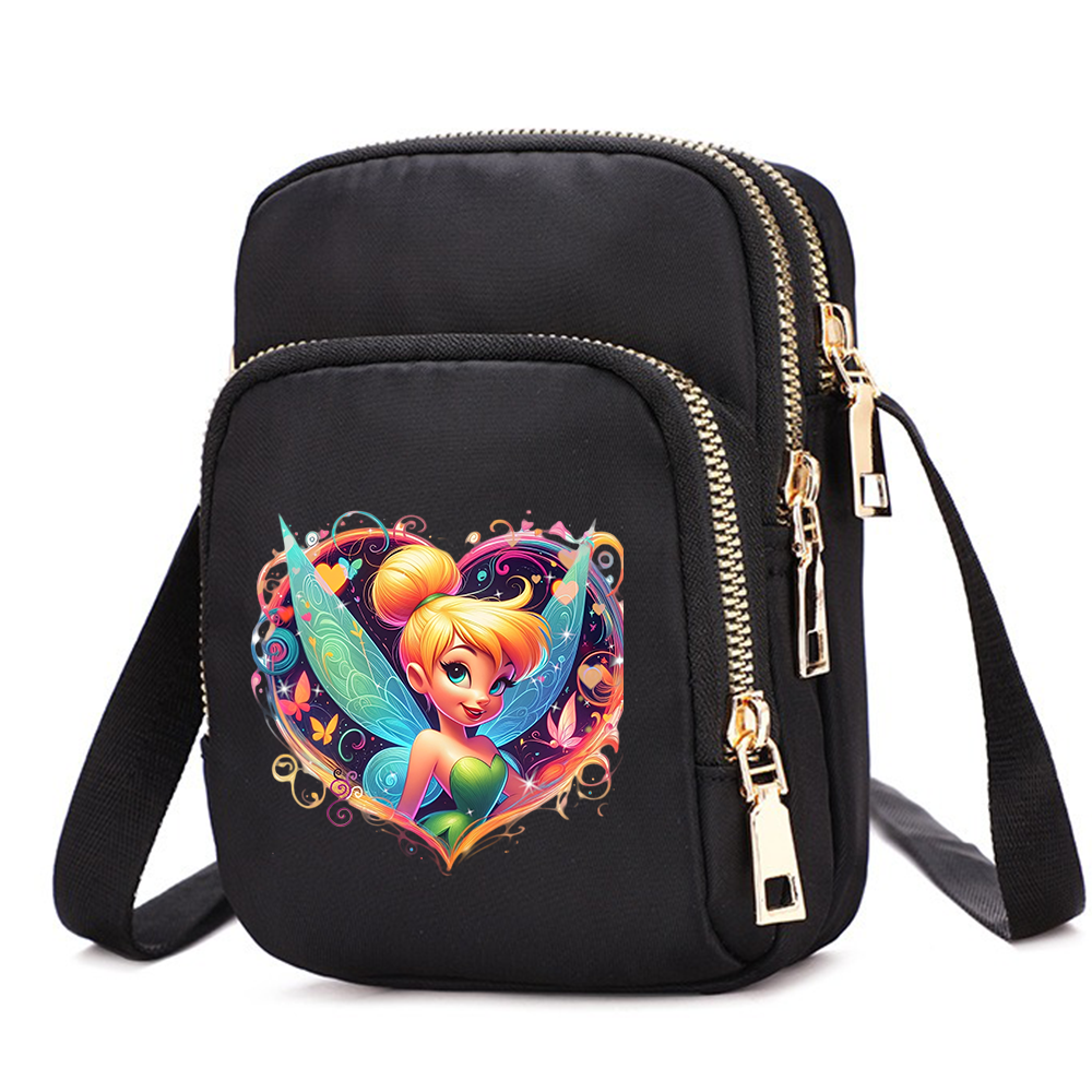 Tinker Bell mobiele telefoon portemonnee crossbody tas voor schoudertassen grote draagtas dames onderarmhandtassen vrouwelijk meisje