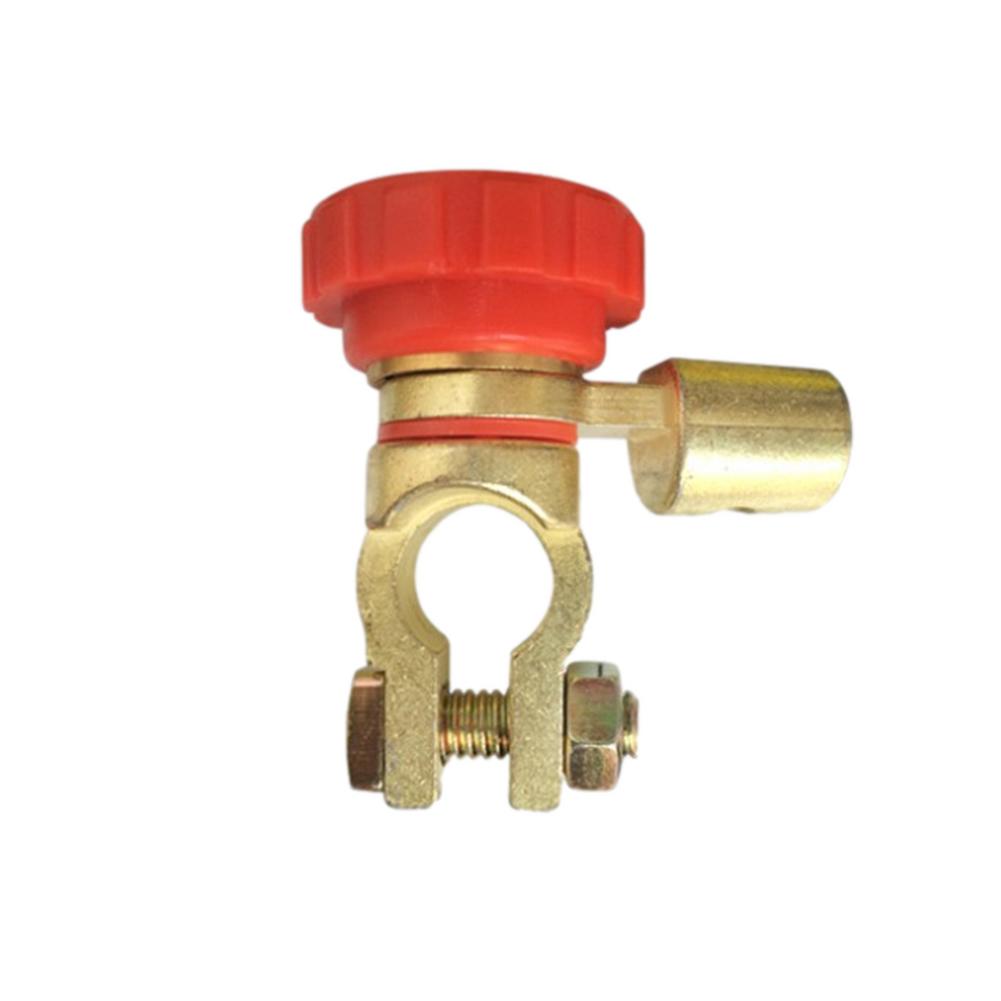 Car Battery Terminals Disconnecting Clamp Negative-Post Switch Universal Negative Terminal Quick Release Cut-off Isolator Switch: Red