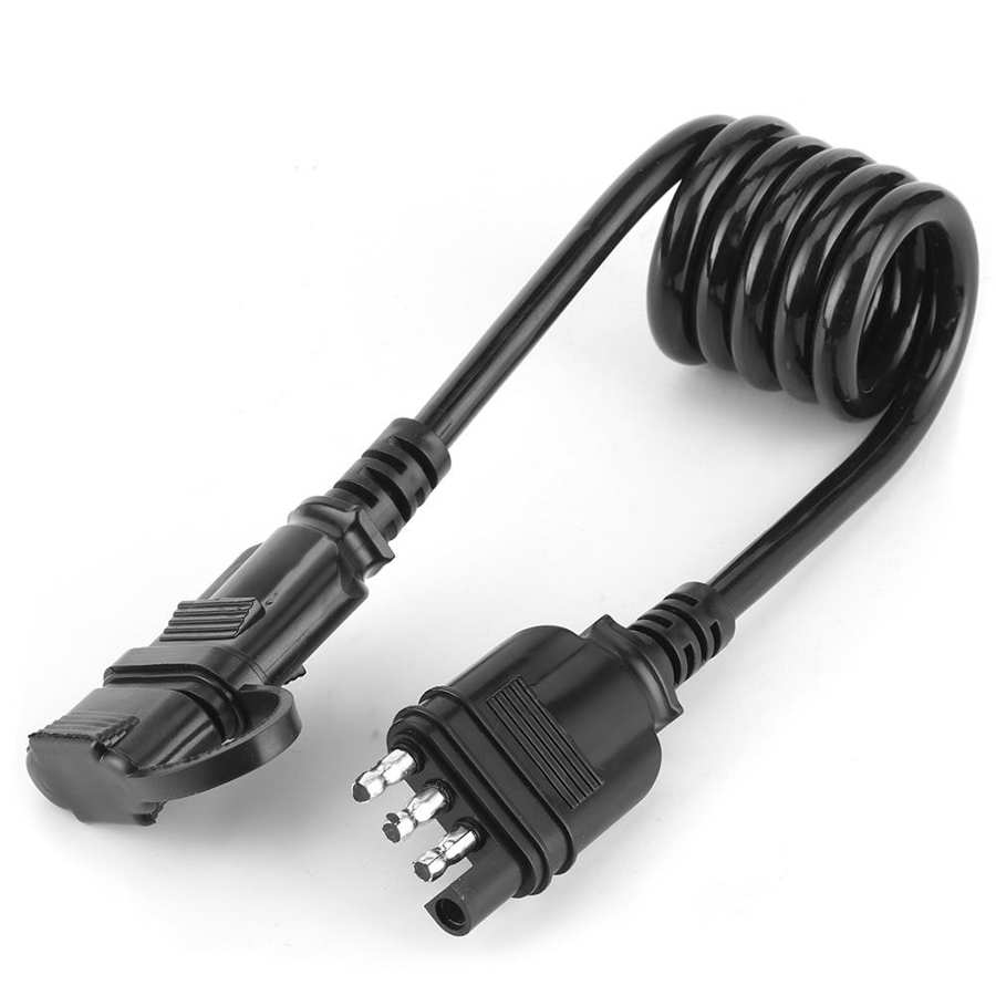4-Pin Flat Extension Harness 3ft Cover Flexible Coiled