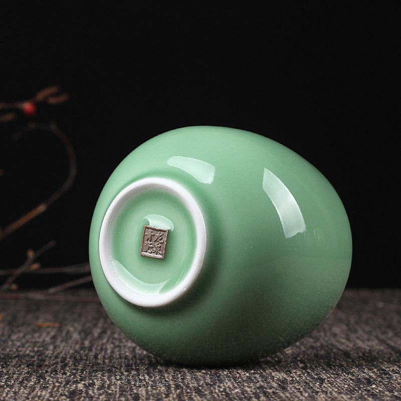 200ml Longquan Celadon Teacup Tea Ceremony Teaware Drinkware Office Master Cup Espresso Coffee Mug Water Cups Container Decor