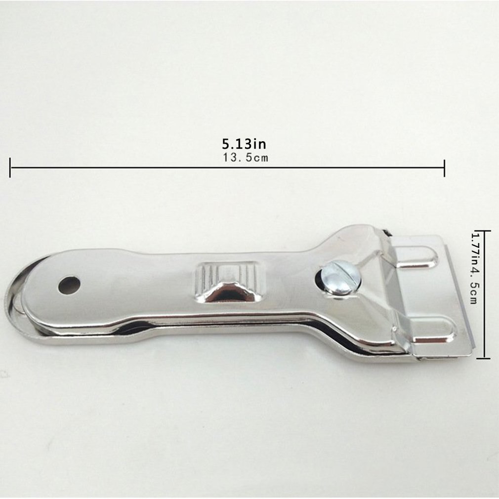 Stainless Steel Glass Cleaning Scraper Floor Tile Decontamination Knife Cleaning Tools Kitchen Cleaning Shovel