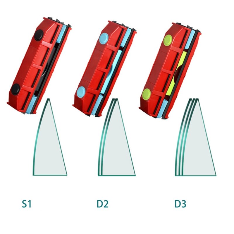 Lave-vitre magnétique Double face, outil de nettoyage pour vitres, universel, convient aux fenêtres à simple ou Double vitrage, Anti-chute