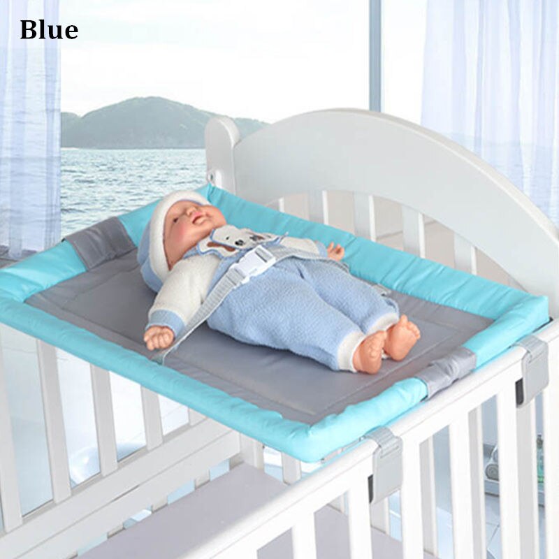 ALWAYSME Baby Kids Diaper Changing Tables Dresser Top For Best Infant Diaper Change Non-Skid Bottom Safety Strap Adjustable: Blue