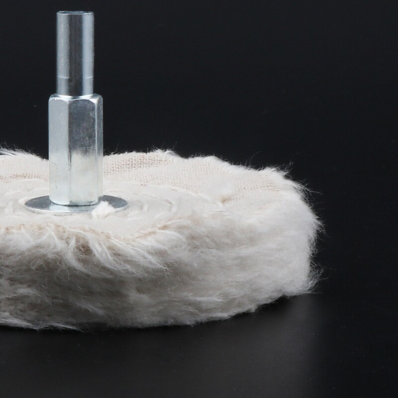 100mm 4" Polishing Cloth Wheel Metal Plastic Glass Rotary Drill Buffer Mop Pad