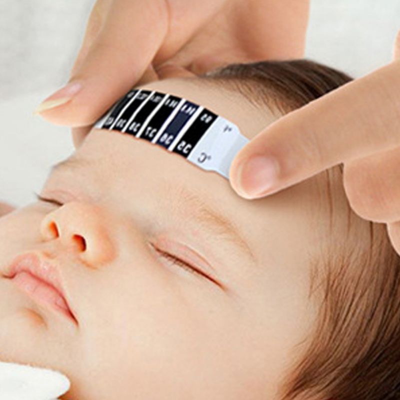 Bande thermomètre frontale réutilisable | Lecture instantanée, température pour bébé enfant adulte