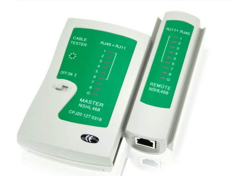 Herramientas de Cable tester de cable de red RJ45 RJ11 RJ12 CAT5-6 UTP Detector de tester de cable lan herramientas de prueba remota de red