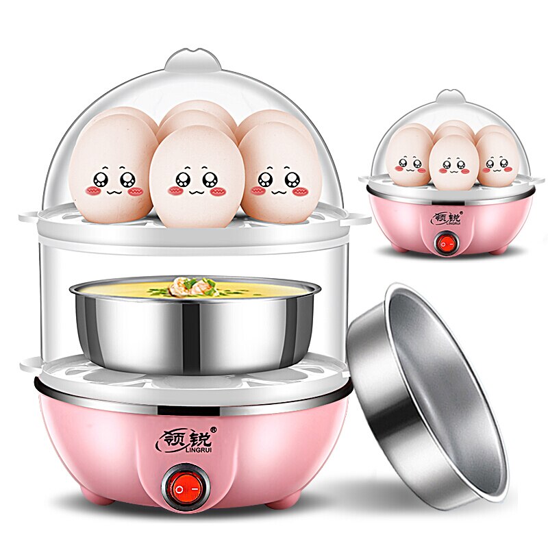 Micro-ondes oeuf vapeur oeuf chaudière mini mise hors tension automatique oeuf cuiseur ménage acier inoxydable petit déjeuner oeuf micro-ondes