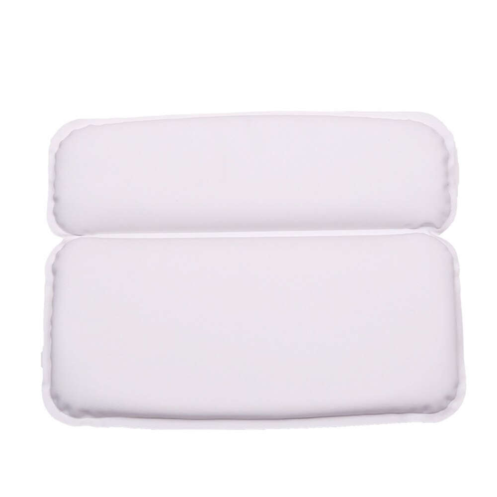 Suction Cup Anti-slip PU Waterproof Sponge Bath Pillow Bathtub Cushion Bathroom Products House Bath Pillow White