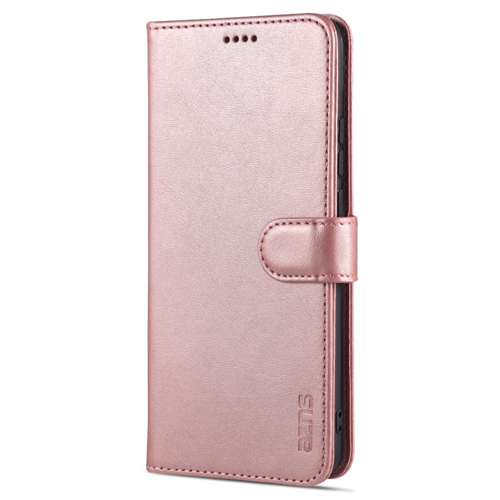 Wysokiej jakości etui z klapką do Huawei P50 Pro Pu skórzane etui na telefon etui ochronne z paskiem zamykającym AZNS: for Huawei P50 / YZSAS Pink / Case add Glass Film