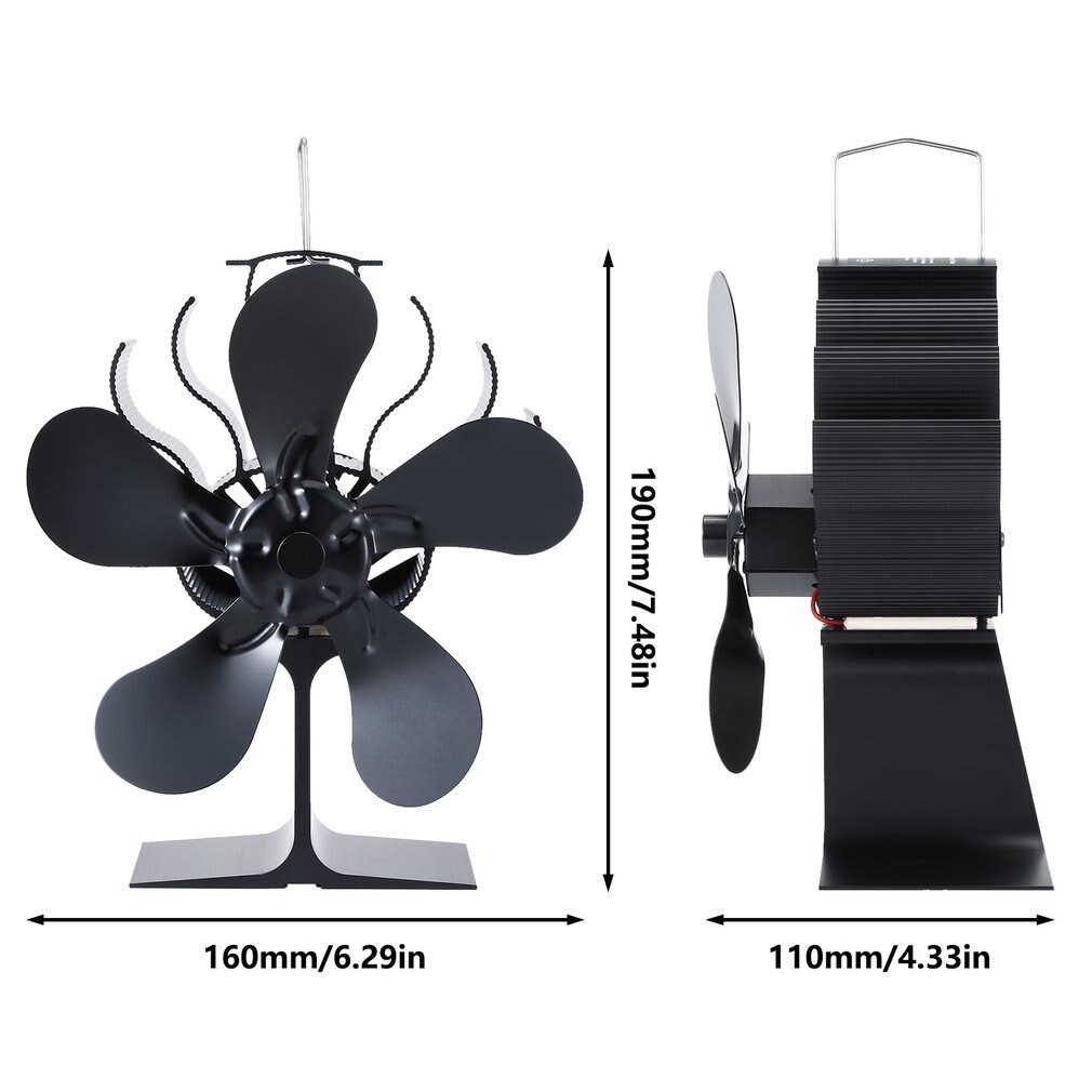 Fireplace Fan Wood Burning Real Power Fireplace Sm... – Grandado