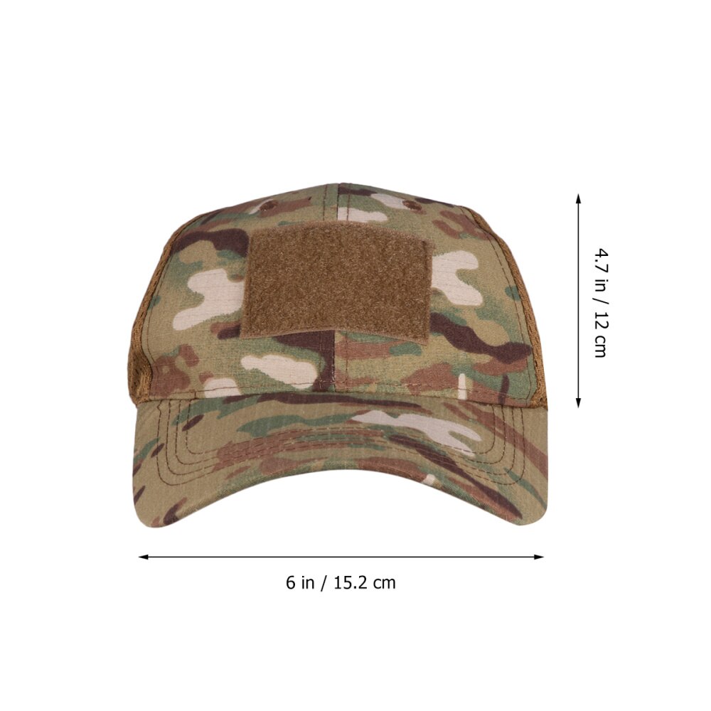 1Pc Haak En Lus Cap Hoed Haak Patch Baseball Hat Voor Outdoor (Patroon 2)