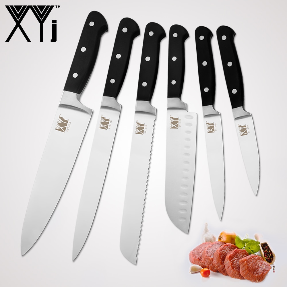 XYj Edelstahl Messer Küche Messer Werkzeuge 8 "5" 7 "3,5" Schäl Dienstprogramm Santoku Koch Schneiden brot Kochen Messer Neue