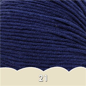 1 bal x 50g DK Baby Wol Garen 4ply Gekamd melk katoen hand breien Haak Garen: 21