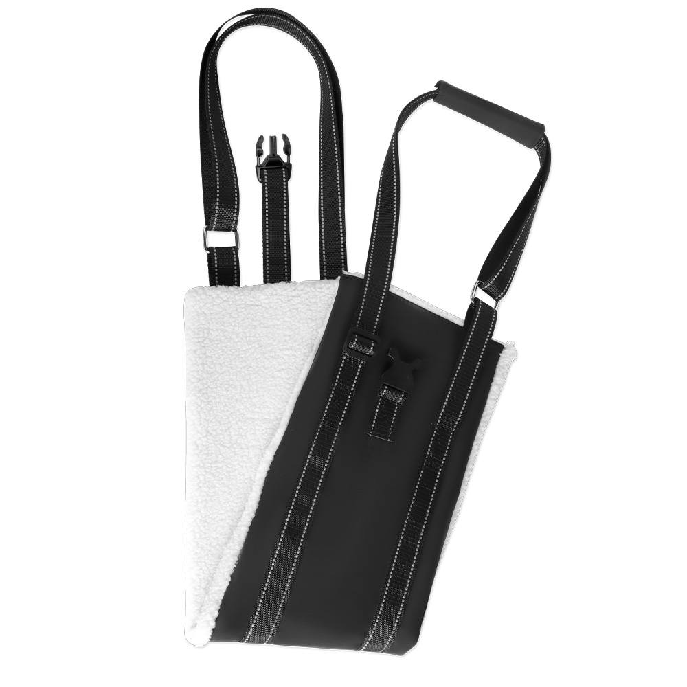 Dog Lift Harness Adjustable Dog Sling for Back Legs Support Rehab Harness for Weak Rear Legs Pet Aid Assist Tool For Elderly Dog: black