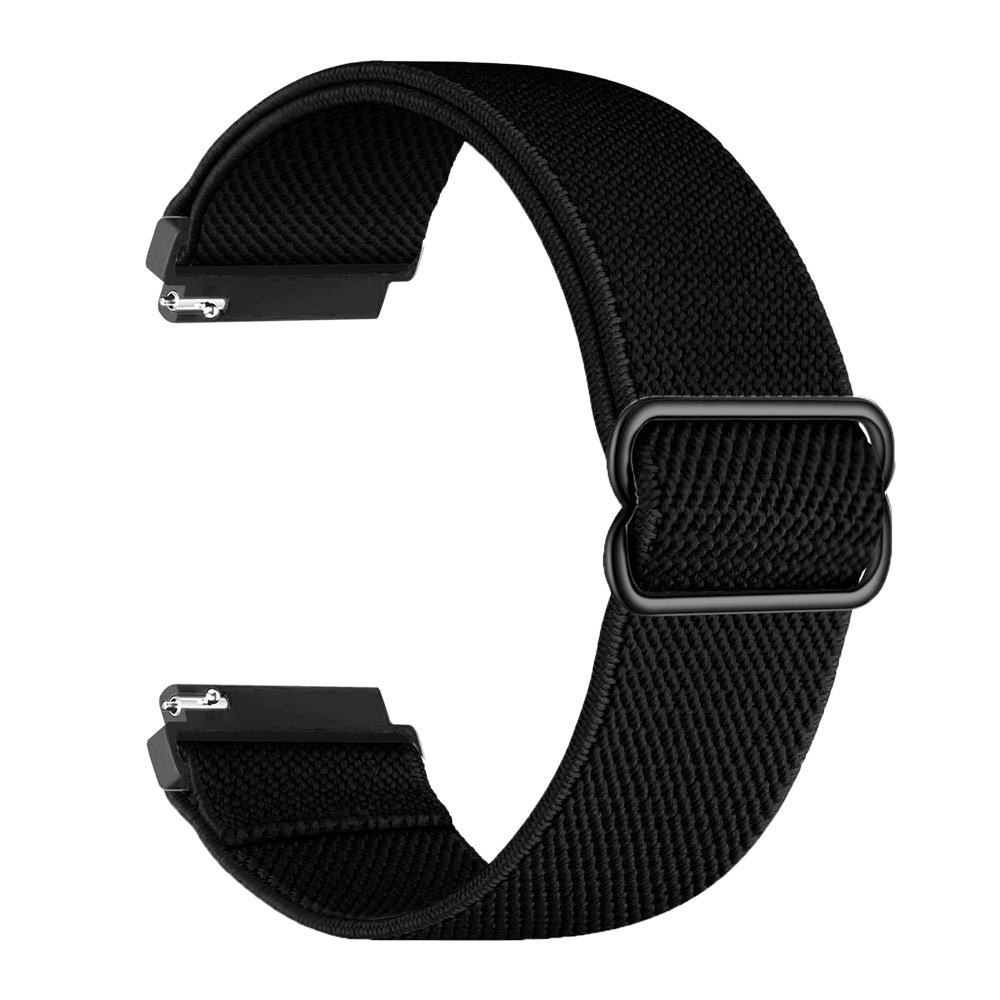 20mm/22mm -reim til amazfit gts 4//2/2e/3/ gts 2 mini/gtr 4/3/ pro/gtr 2/47mm/ stratos, elastisk nylonklokkearmbånd, amazfit bip-rem: Xs / Svart gul