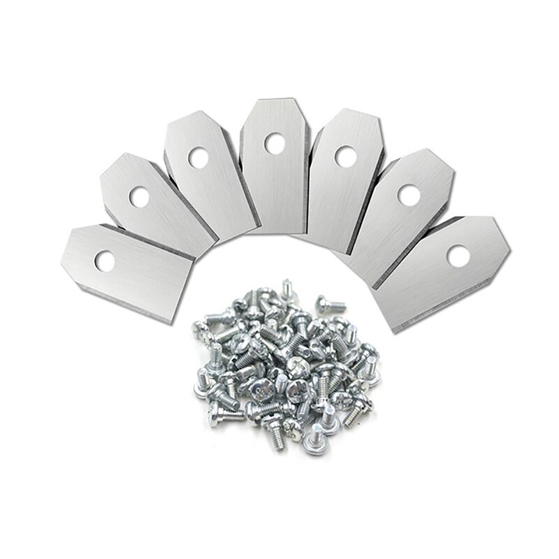 60pcs Trimmer Blade Lawn Mower Grass Replacement Trimmer Cutter Piece For Husqvarna Automower/Gardena Robotic Lawnmower