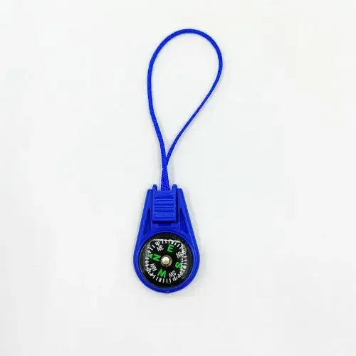 Mini Kompass ABS Camping Wandern Tasche Kompass Anhänger Tragbare Navigation Klettern Reiten Kinder Outdoor Survival Ausrüstung: Blau