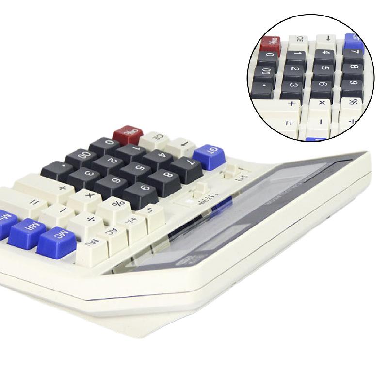Big Buttons Office Calculator Large Computer Keys Muti-function Computer Battery Calculator 12-digit Display