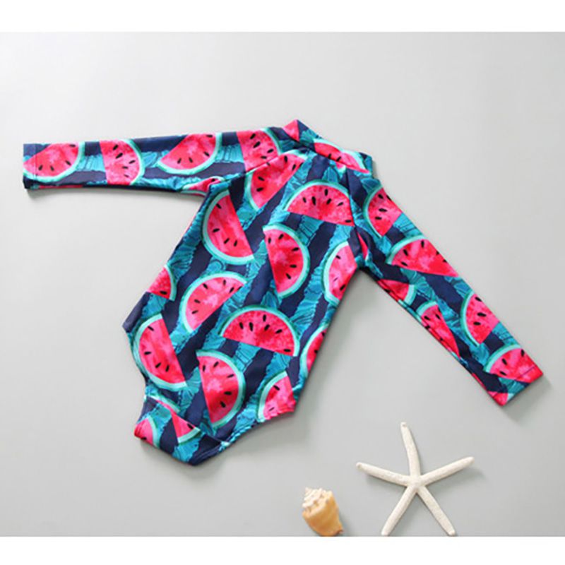 Maillot de bain garçon avec chapeau bébé enfants à manches longues une pièce maillot de bain enfant en bas âge maillots de bain bébé body enfants maillot de bain