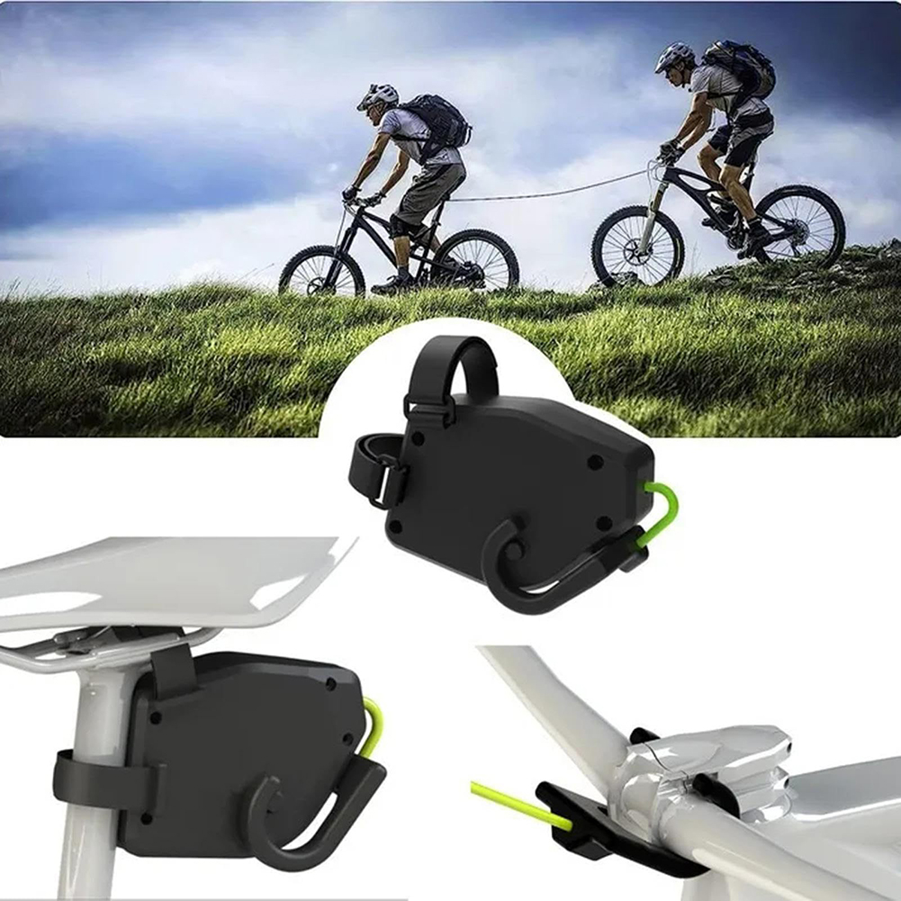 Fahrrad-Abschleppseil, Eltern-Kind-Rucksäcke, Bandgurte, schwarze Abschleppgurte, Traktionsgurt, kompaktes Gewicht, G-Doppelhaken