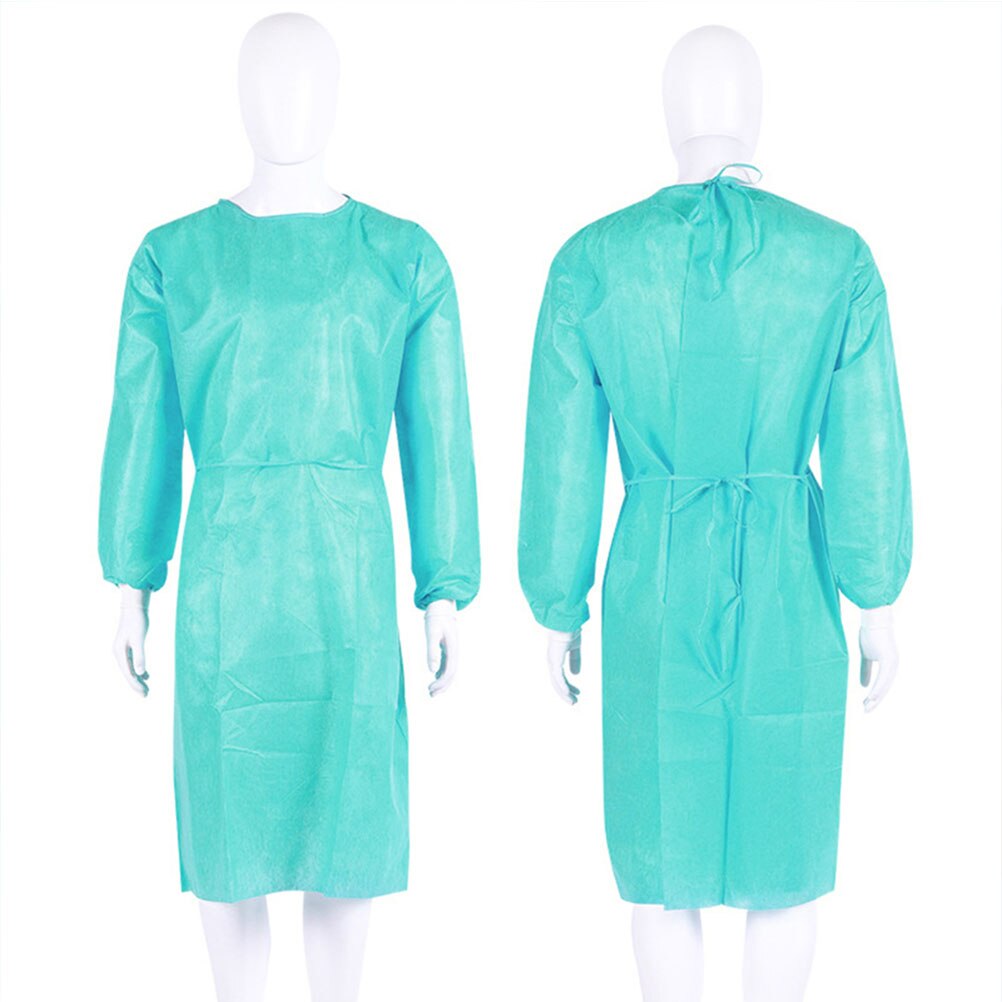 unisex Einweg Schutz Isolation Kleidung Anti-spucken Wasserdichte Anti-öl Fleck Pflege Kleid Anti-nebel Pflege Anzug neue: Grün