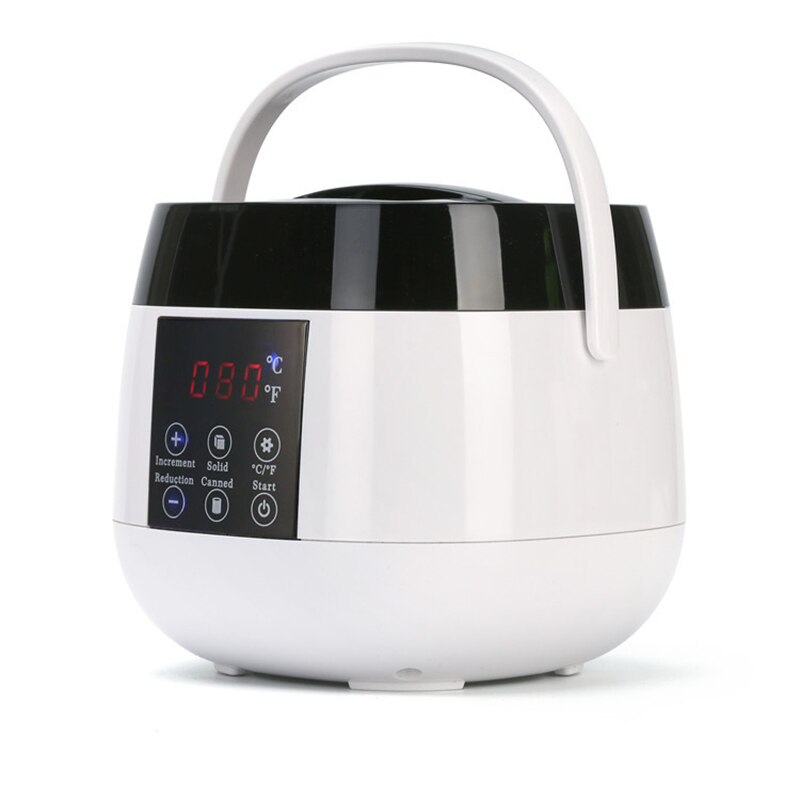 Chauffe-cire intelligent avec écran LCD, 500ml, appareil de spa pour éliminer les poils des pieds, des mains et du corps, chauffage rapide à la paraffine: white AU