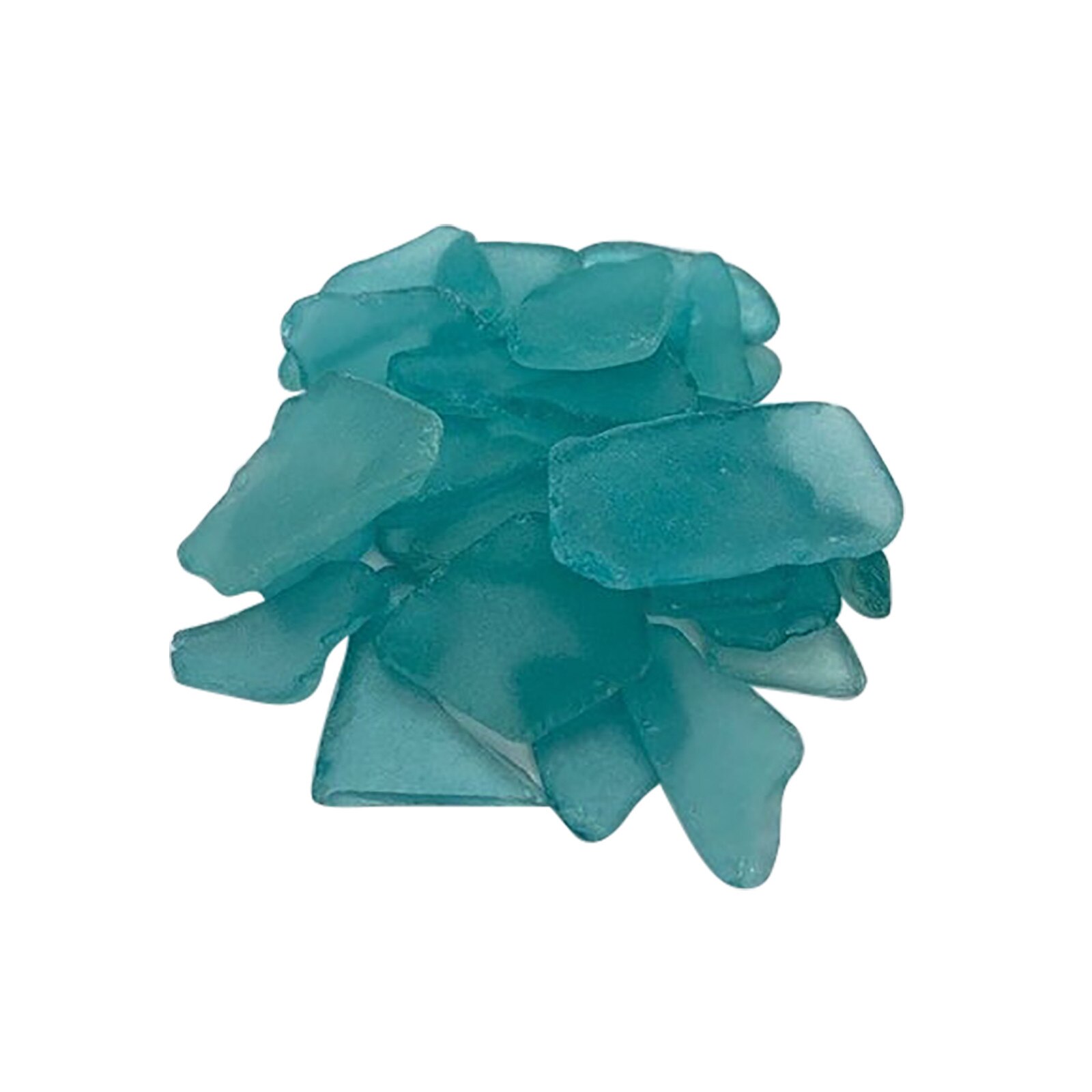 Bulk 500g Diy Crafts Sea Glass Frosted Clear Beach Glass For Jewelry Making Christmas Tree Decorate Sea Glass Decoration#G30: Default Title