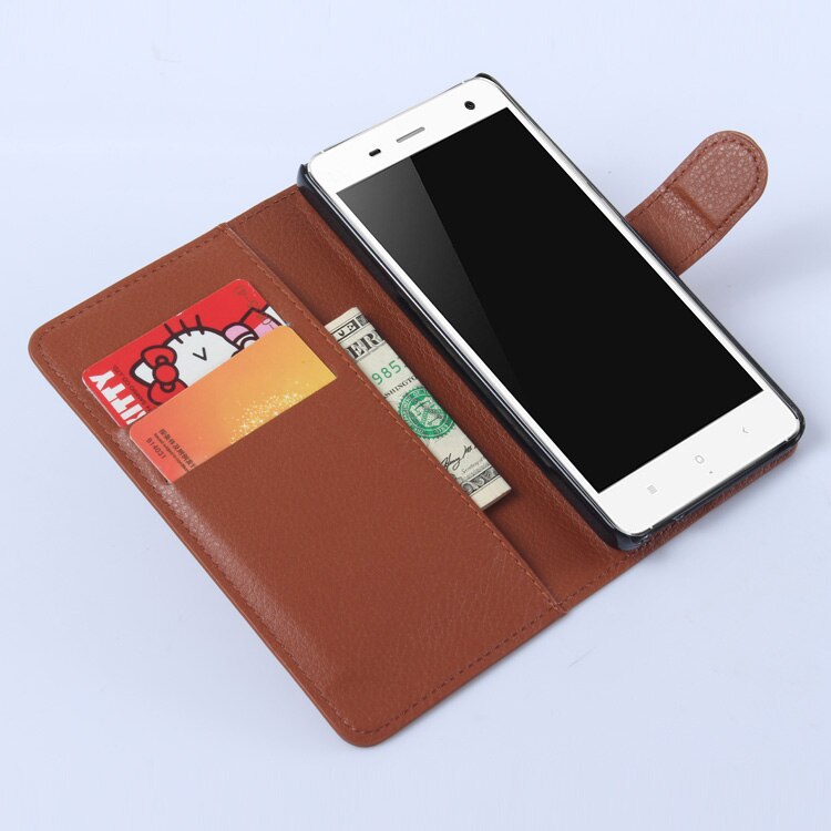 Cyboris-funda de piel sintética con tapa para XiaoMI Mi4 M4, funda con ranura para tarjetas, moderna