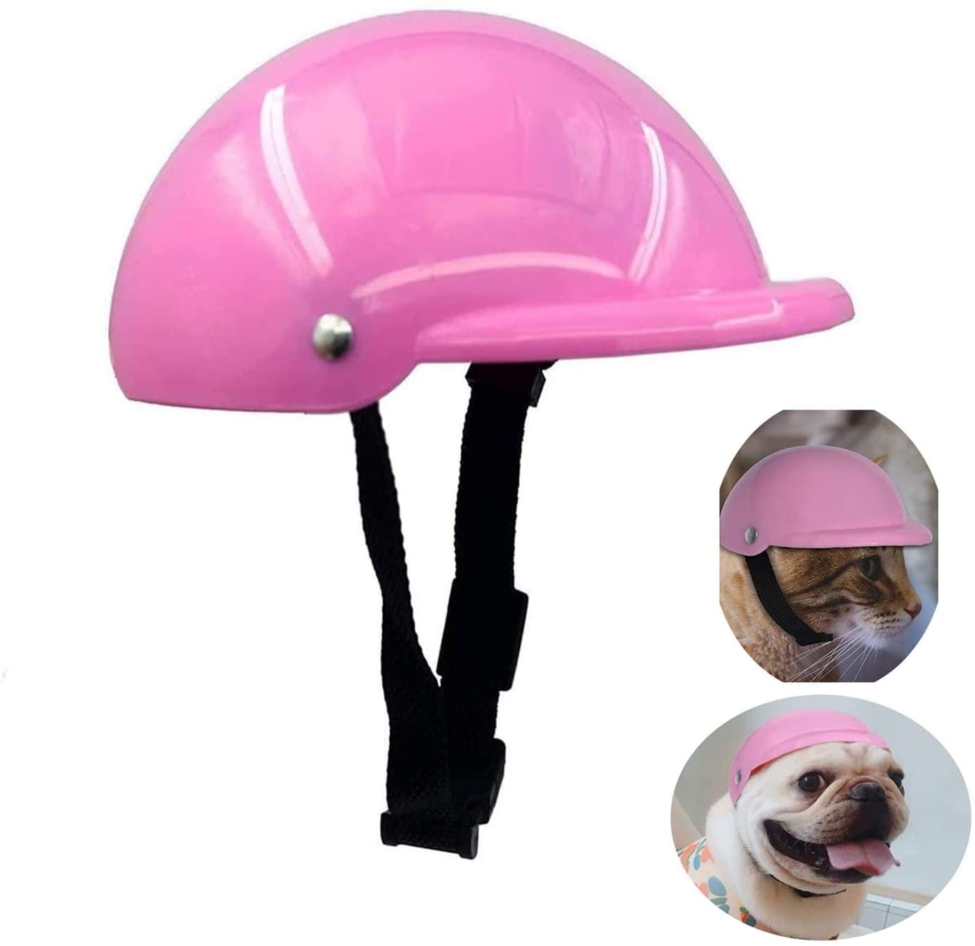 LVTUBANLV Pet Dog Helmet Doggie Hardhat for Puppy Chihuahua Blind Dogs Ridding Motorcycles Bike Outdoor for Small Medium Dog