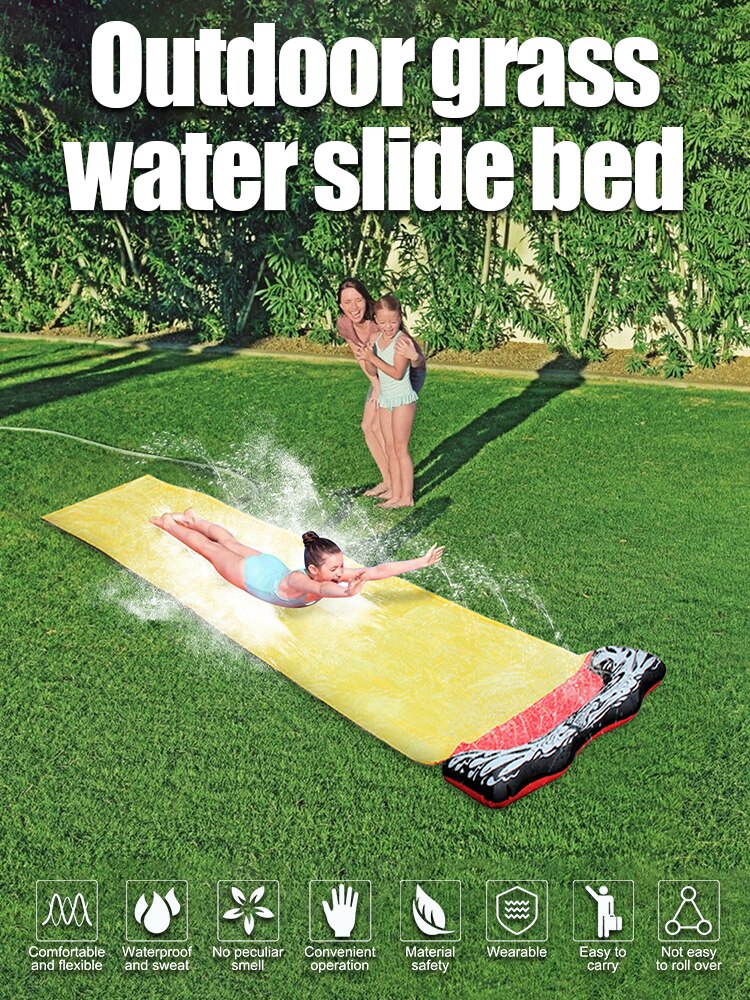 Gazon Water Slides Tuin Racing Gazon Water Slide Spray Achtertuin Kinderen Waterglijbaan Zomer Water Games Speelgoed Voor Kids Outdoor