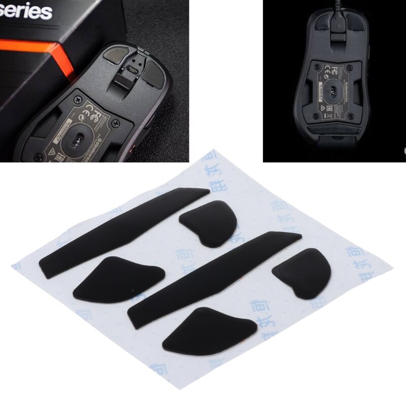 2 Sets 0.6mm Replacement Mouse Feet Mouse Skates for Steelseries RIVAL 700