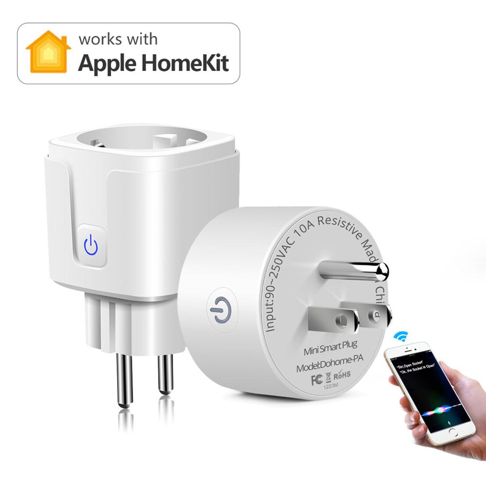 Apple homekit switch siri röst för att styra hemenhet lampa smart wifi-uttag plugg intelligent trådlöst uttag 90-265v eu us
