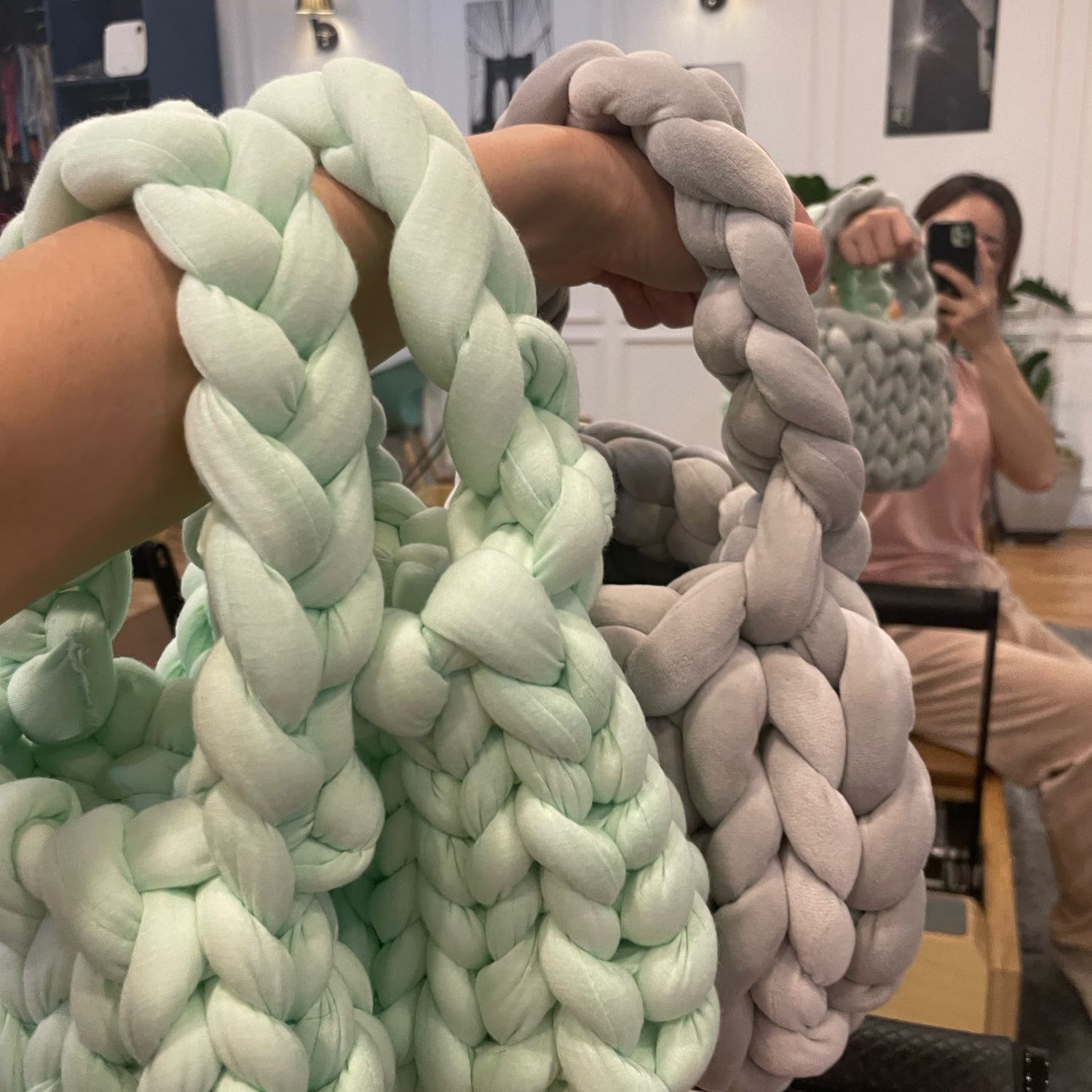 1KG 1000G Super Velvet Chunky Yarn Thick Bulky Giant Thread White Bag for Hand Knitting DIY Arm Soft Big Blanket Carpet 자이언트얀