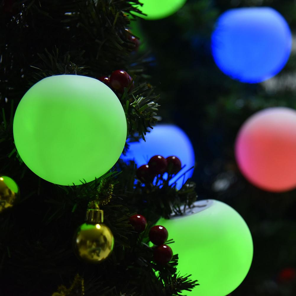 Ip67 waterdichte drijvende led zwembadlichtballen in 16 kleuren, decoratieve kerstlantaarn met rf-afstandsbediening voor zwembad