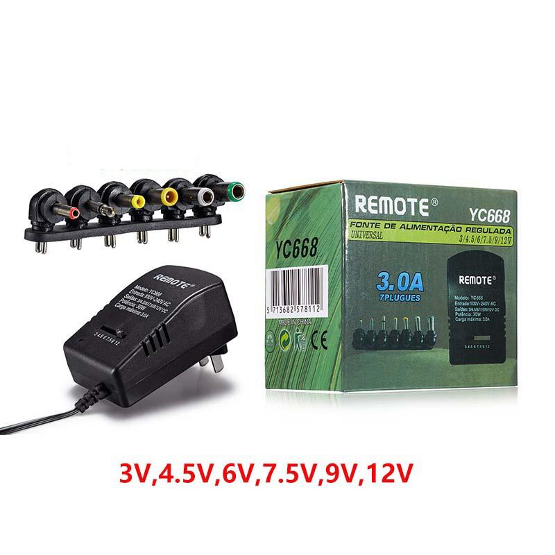 Universal AC DC Adjustable Adapter Converter Multi Voltage Power Supply Adapter 3V 4.5V 6V 7.5V 9V 12V Adapter 3A 30W EU US