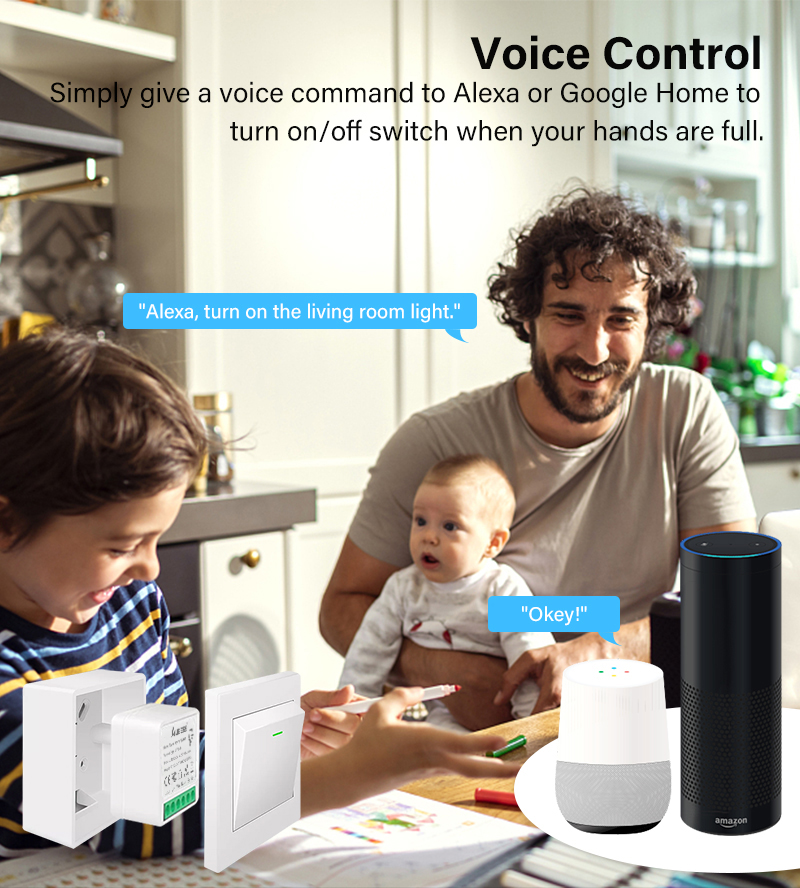 Tuya Smart przełącznik WiFi z monitora energii 16A 2-sposób sterowania przełącznik Mini wyłącznik inteligentne życie kontroli dla Alexa Google Home Alice