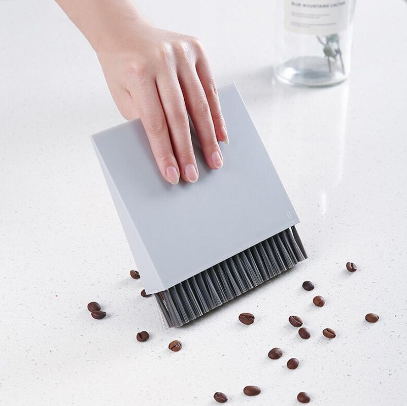 3in1 Desktop Sweep Bezem Stoffer Schoonmaken Hand Borstel Combinatie Wisser Boord Borstel Toetsenbord Thuis School Kantoor Schoon Borstel